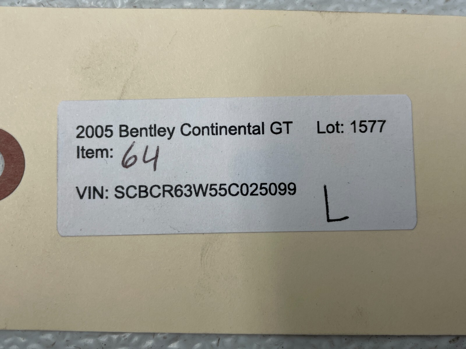 03-07 Bentley Continental GT Left Side Skirt Rocker Panel Molding Black 1577 OEM