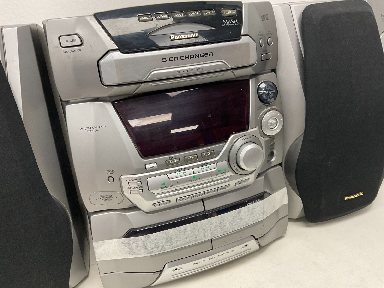 Panasonic SA-AK45 CD Stereo System - CD Player Speakers Subwoofer -WC ...