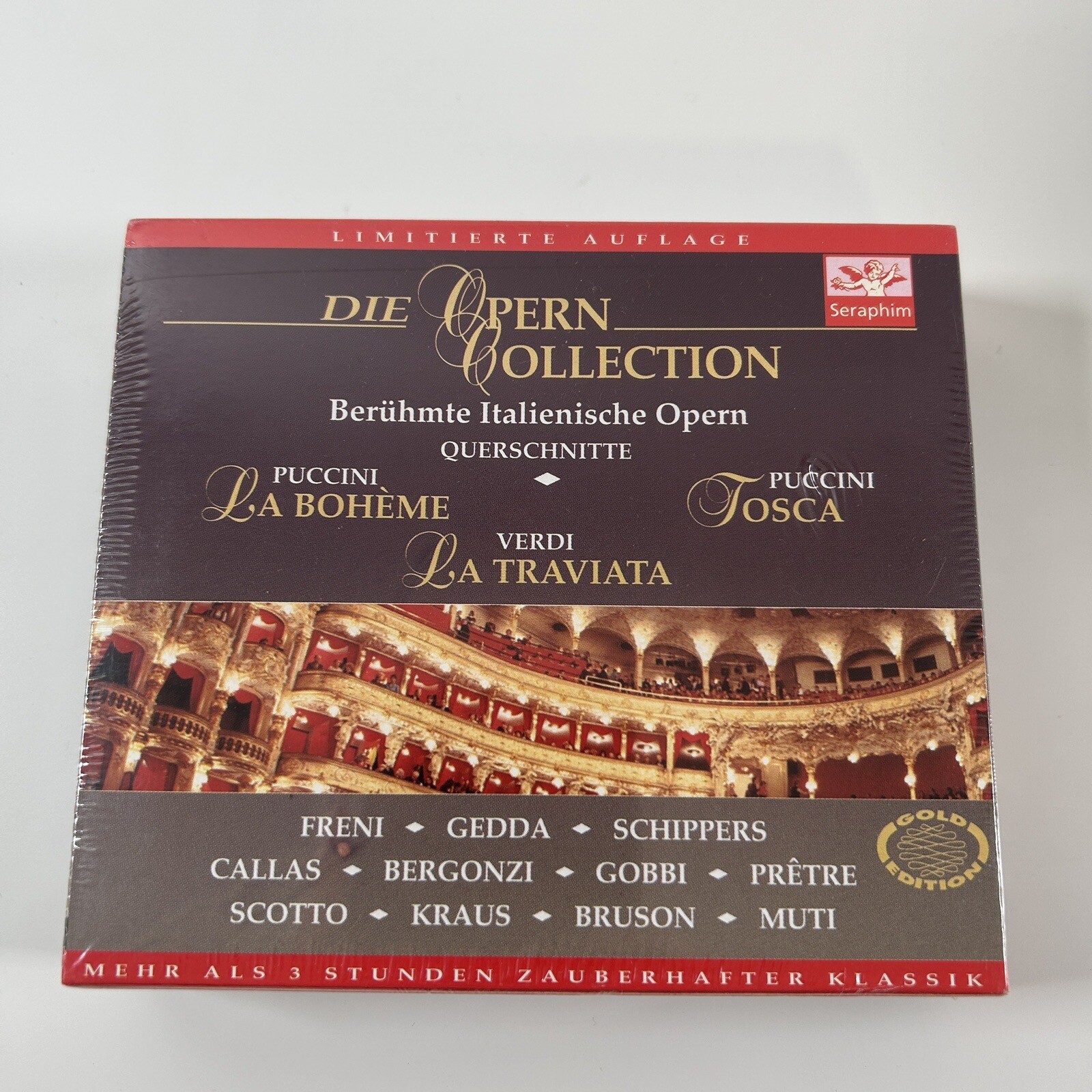 DIE OPERN COLLECTION - CD TRIPLE ALBUM -  PUCCINI, VERDI New 1995