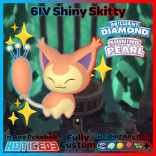 ✨ Shiny SKITTY 6IV ✨ Pokemon Brilliant Diamond and Shining Pearl lv1 +MasterBall