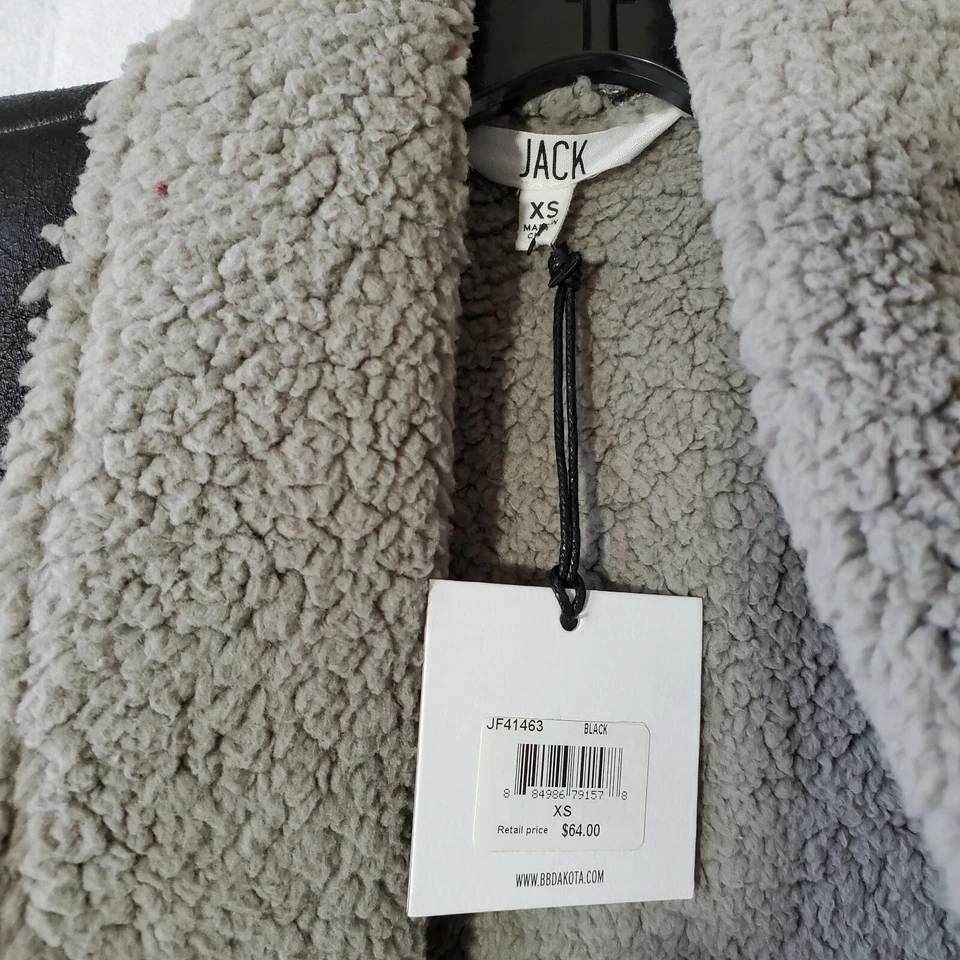 Жилет JACK от BB Dakota искусственной кожи черный с подкладкой женщин XS - Изображение 4 из 4