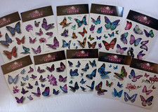 Temporary Butterfly Tattoos 10 Assorted Pages All Different