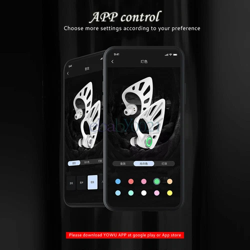 YOWU True Wireless Bluetooth Earphone Halloween Elf COSPLAY Headphones - Picture 7 of 12