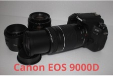 Canon EOS 9000D DSLR Camera Kit Includes Standard Telephoto  Prime Lense 1686MT