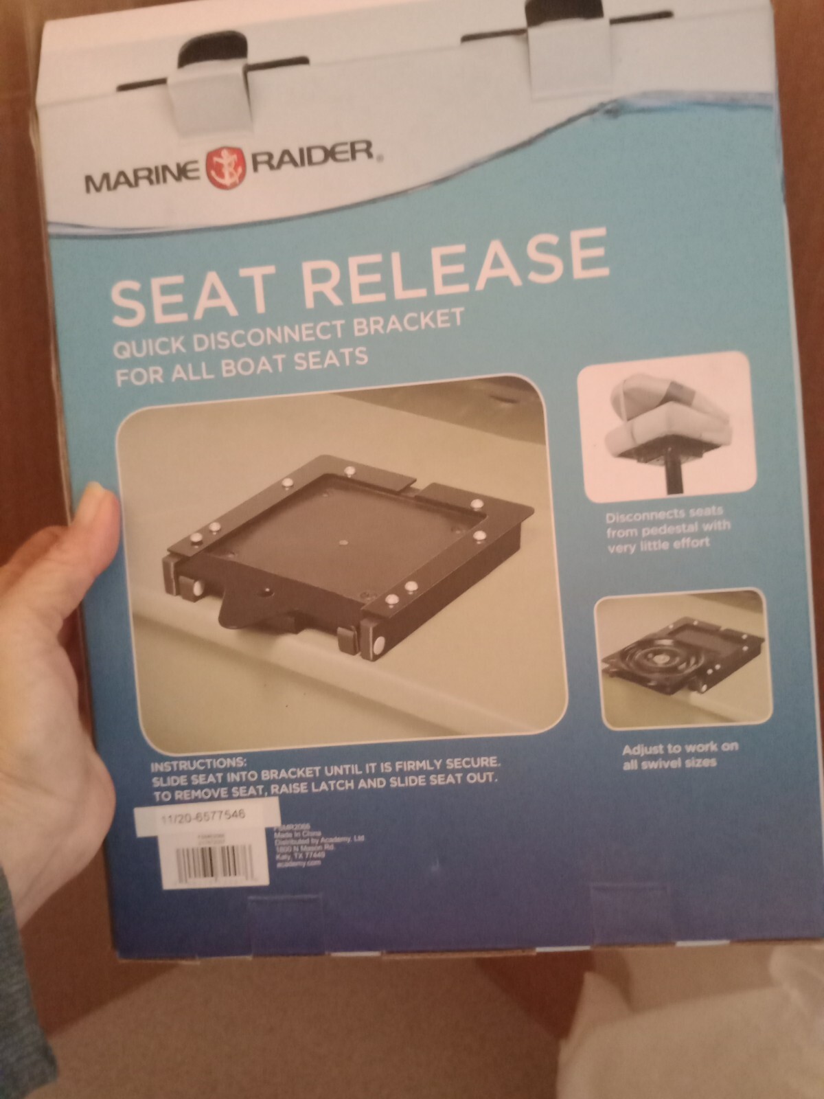 Marine Raider Boat Seat Release, Quick Disconnect Bracket For All Boat