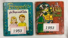 Vintage 1953 Whitman Prayers for Boys and Girls  &  A Childs Friend