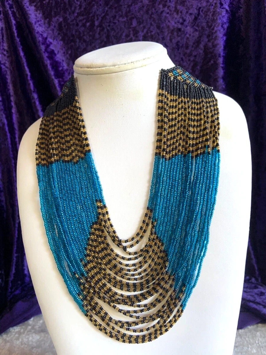 Multi strand online seed bead necklace