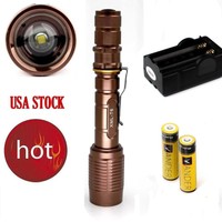 1000 Lumen Zoomable Led Flashlight Xm-l T6 Torch+2x18650 Battery&charger on sale 1000 Lumen Zoomable Led Flashlight Xm-l T6 Torch+2x18650 Battery&charger on sale