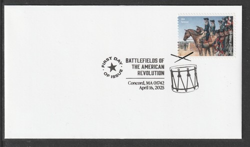 US 5977 Battlefields of the American Revolution (set of 15) BWP FDC 2025 - Picture 16 of 17