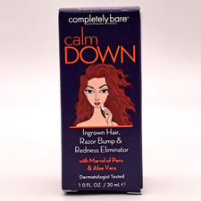 Completely Bare Calm Down Ingrown Hair Razor Bump Redness Eliminator 1.0 oz