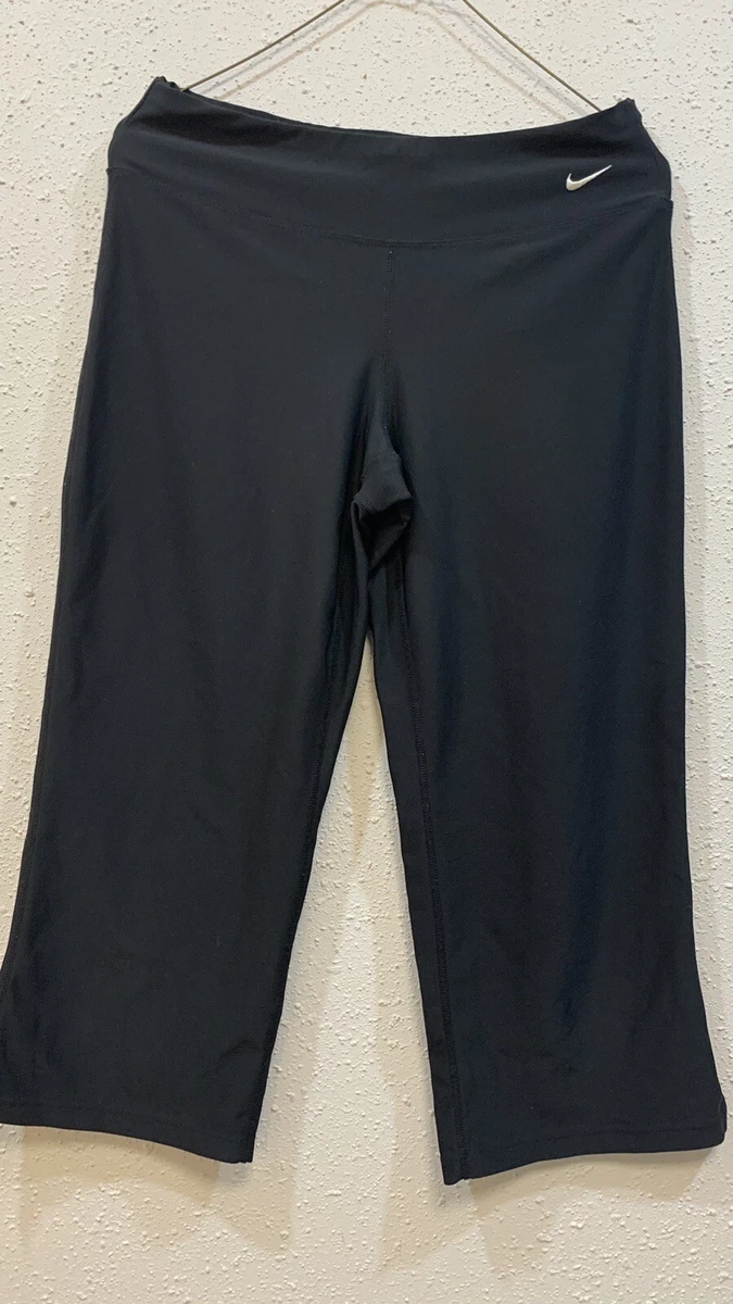 Nike Dri-fit Flared Yoga Full Length Pants in Black