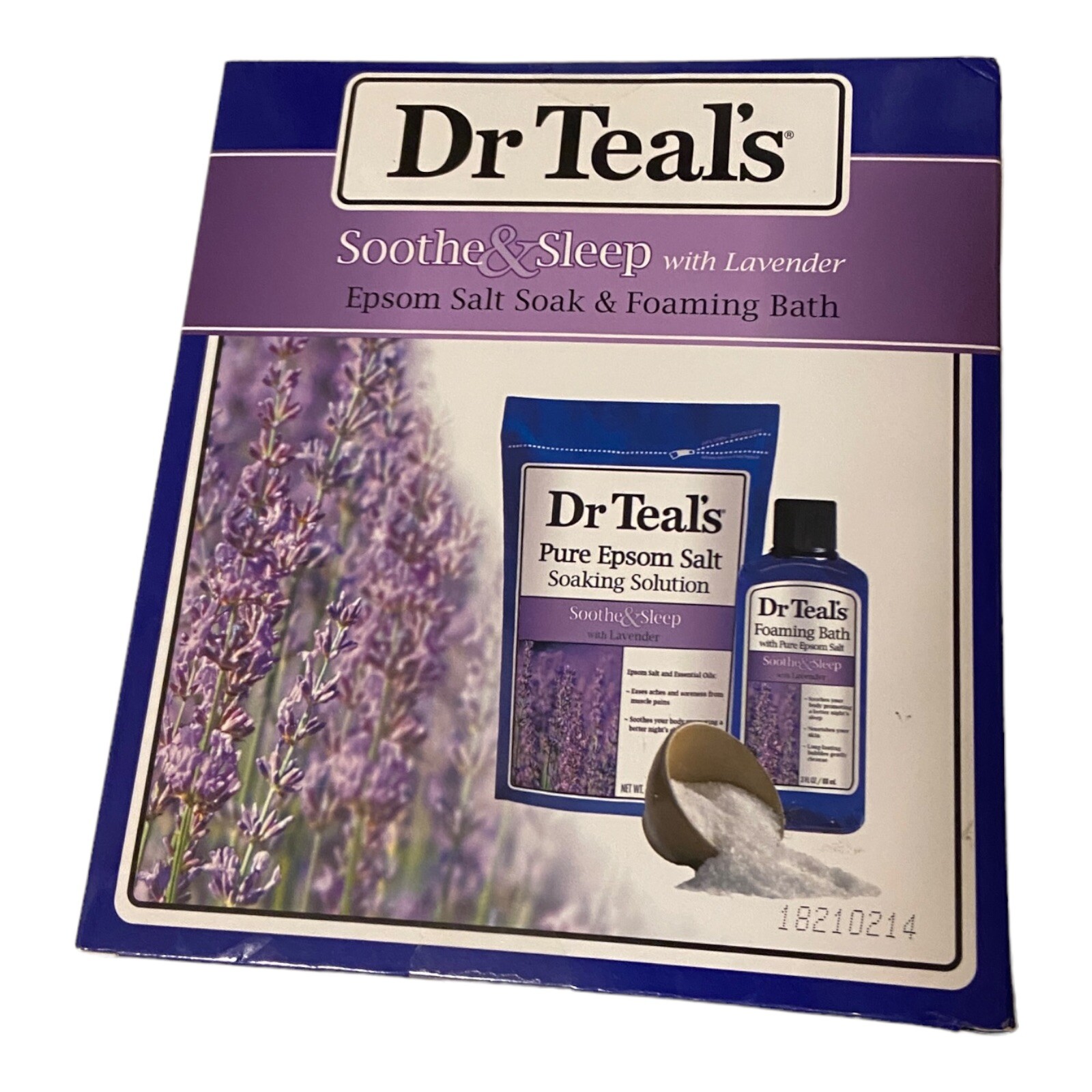 Dr Teal's Soothe & Sleep Lavender Epsom Salt Soak Foaming Bath Aches