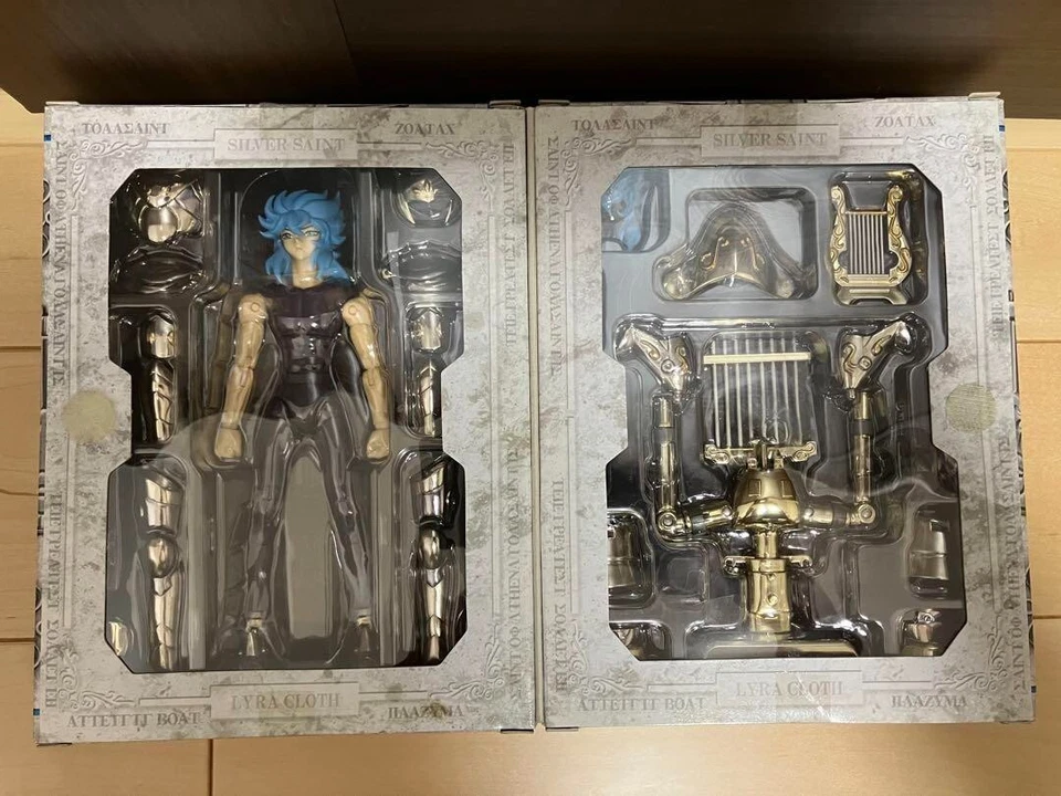 Figura de acción Bandai Saint Seiya Saint Cloth Myth Lyra Orphe plateada de Japón Foto 3 de 4