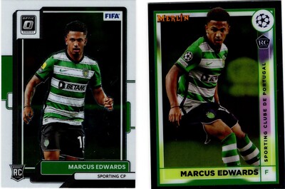 Marcus Edwards lot of 2 Soccer - ROOKIES - UNLIMITED SHIPPING FOR $4.00