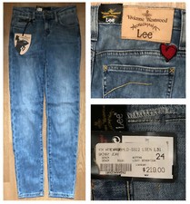 LEE VIVIENNE WESTWOOD ANGLOMANIA Women  s Low Rise SKINNY Jeans sz 24 31 NWT 219