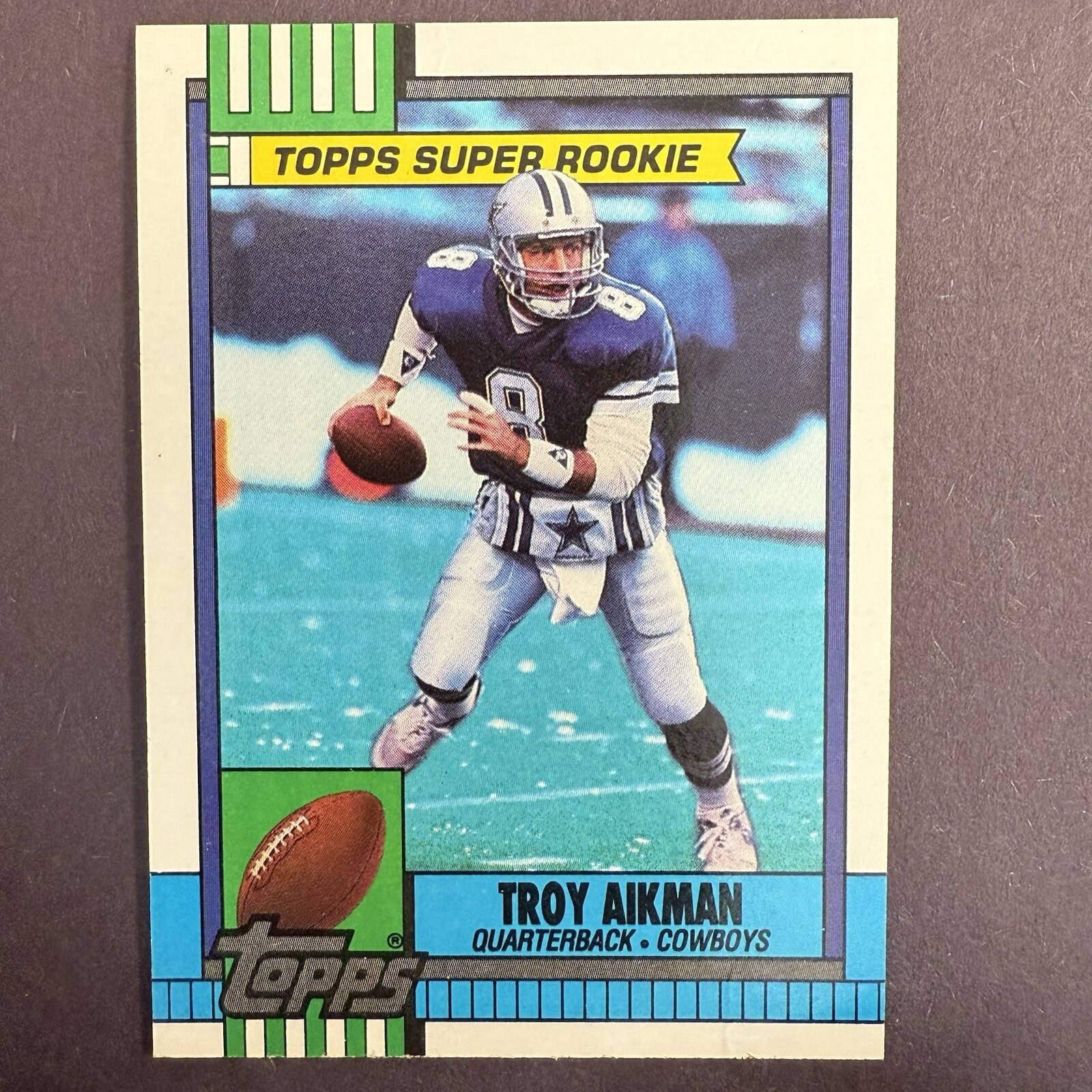 Troy Aikman 1990 Topps #482 RC Dallas Cowboys
