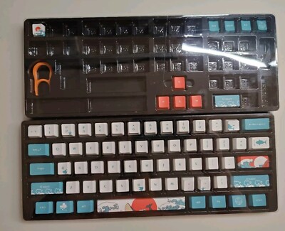Coral Sea Keycaps 71 Key Set for 60 Percent Keyboard OEM profile