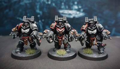 Raven Guard Primaris Aggressors painted Warhammer 40k Primaris Space Marines