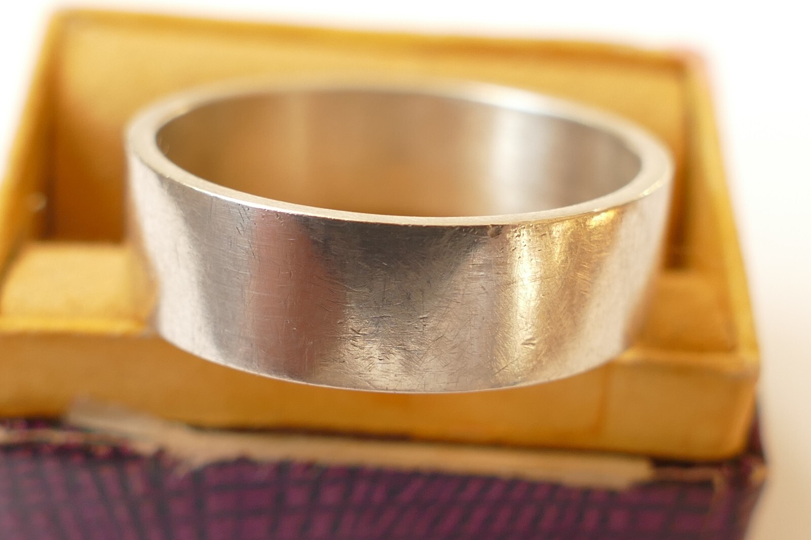 Ring 925 Silver Simple Timeless Solid Rail Vintag… - image 4