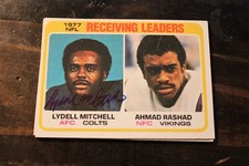 RICKY YOUNG  1978 RECORD BREAKER  TOPPS  MINNESOTA VIKINGS AUTOGRAPHED CARD