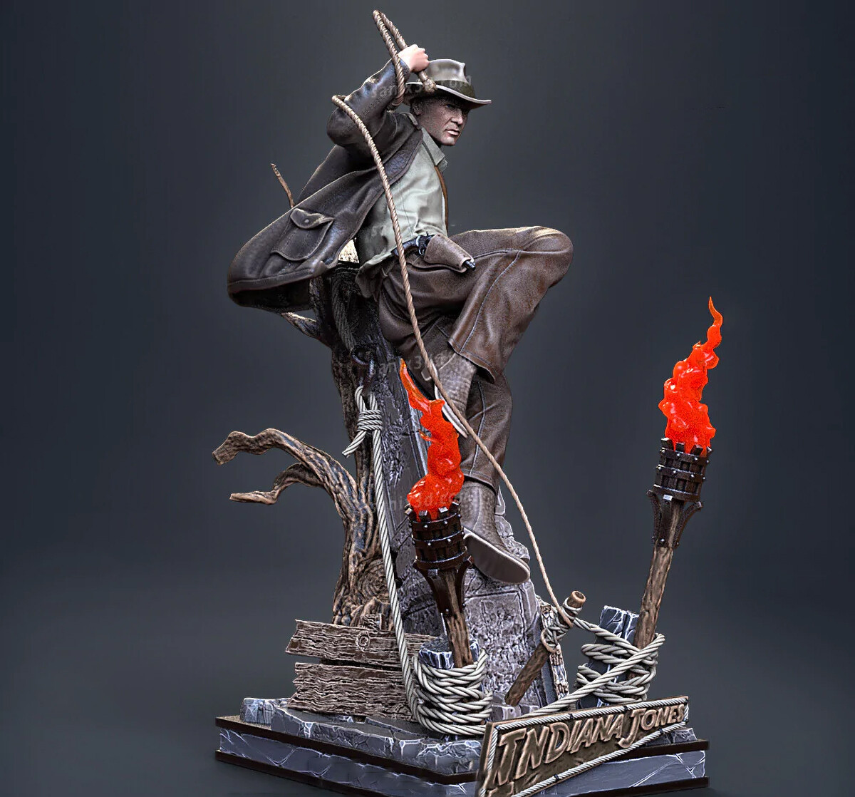 Indiana Jones statue figure STL file for 3d printing | eBay