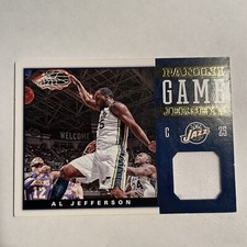 2012-13 Panini Game Jerseys Utah Jazz Basketball Card #14 Al Jefferson