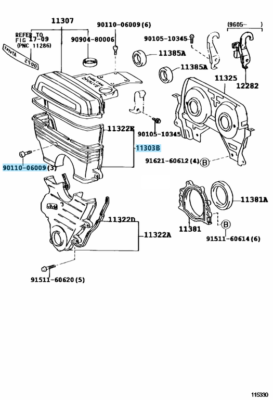 TOYOTA SUPRA JZA80 93-98 2JZ Genuine Upper Timing Belt Cover