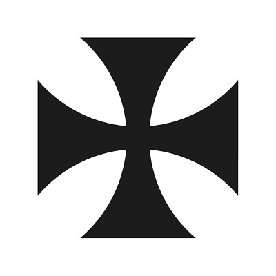 Autocollant Vinyle Croix Chrétienne - Blanc, Motif Poisson - Neuf (Jersey)