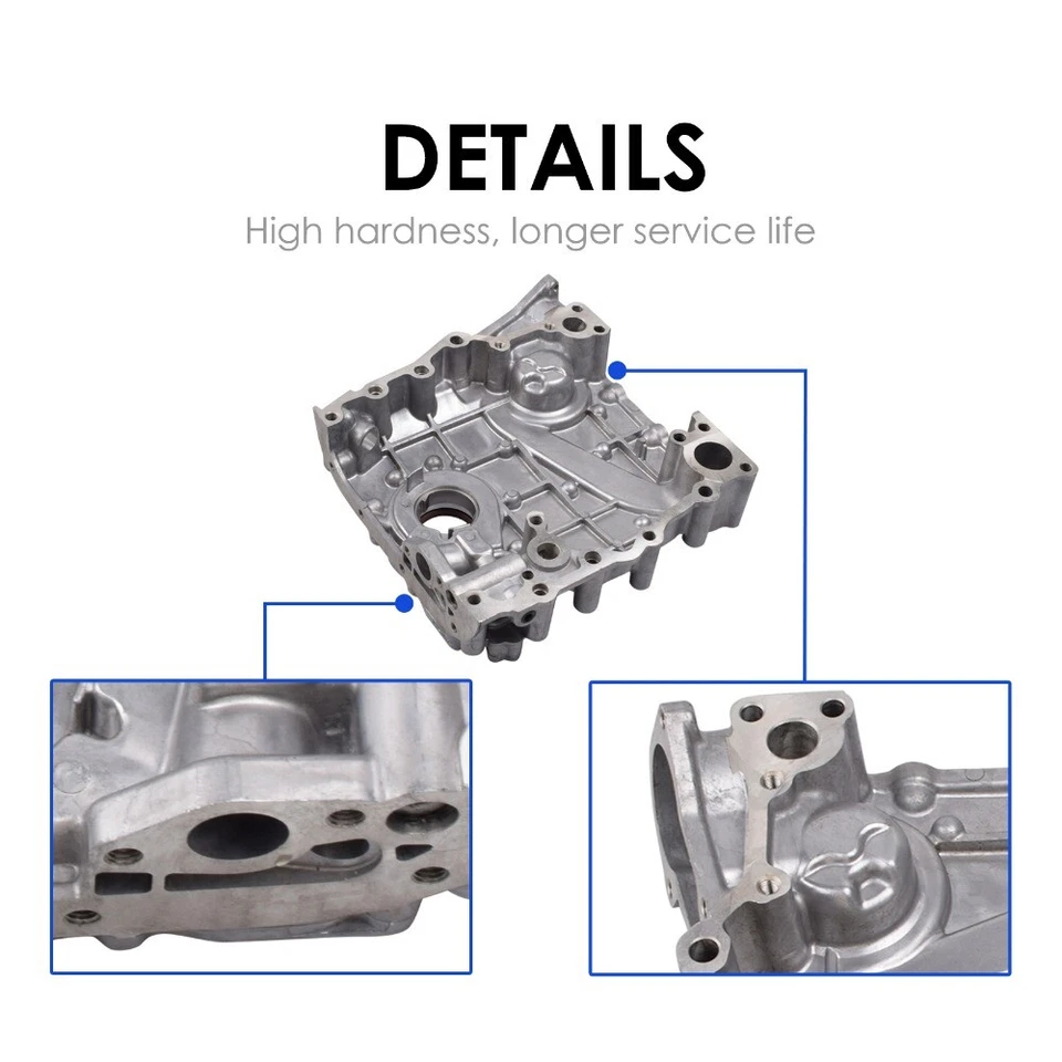 11301-75030 Timing Chain Cover Oil Pump For 95-04 Toyota Tacoma 2.4L 2RZFE DOHC - Image 3 of 4