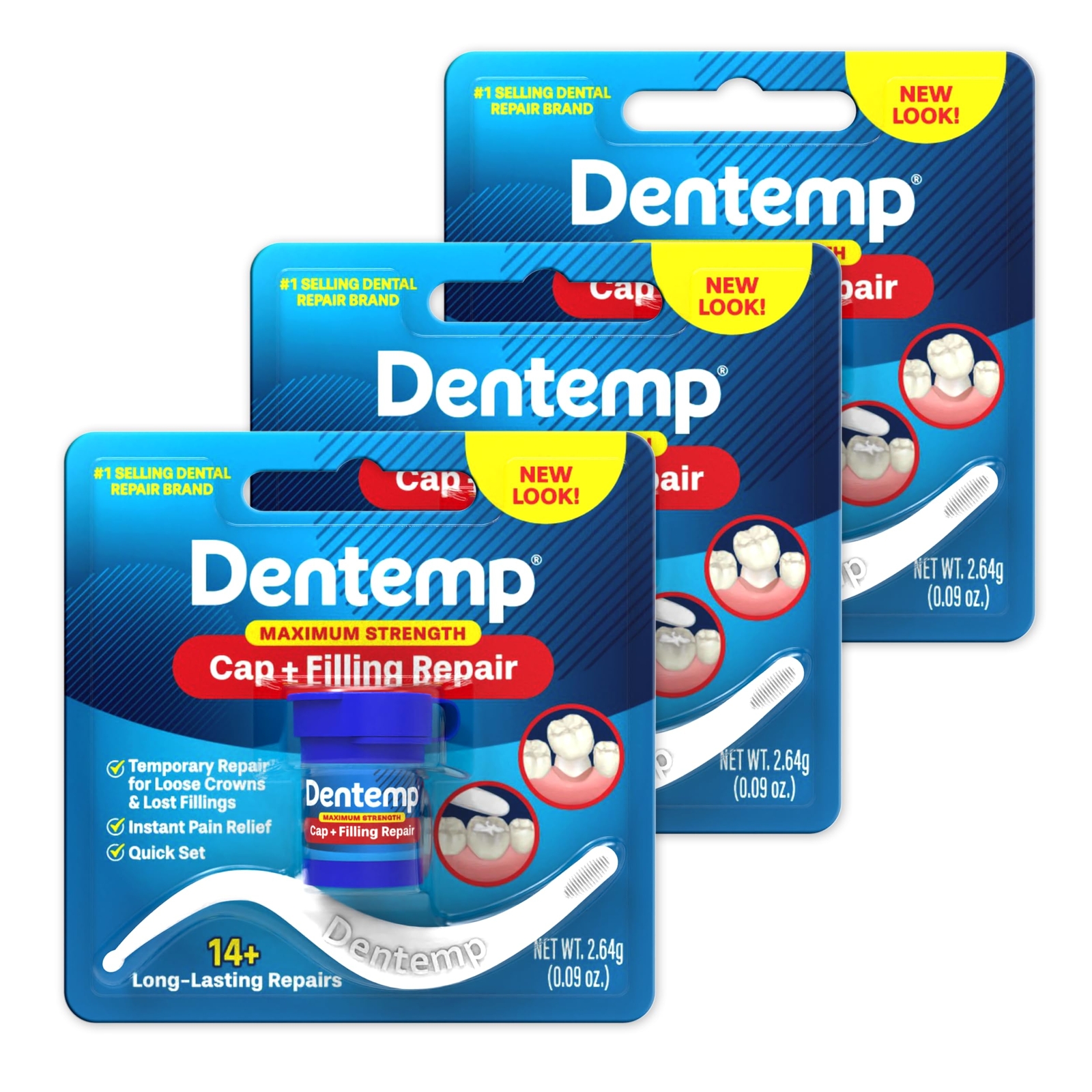 Maximum Strength Loose Cap and Lost Filling Repair - Dental Repair Kit for In...