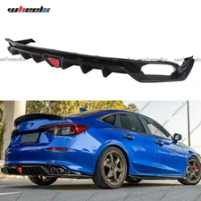 FOR 2022-2025 HONDA CIVIC MC STYLE FE180 CARBON FIBER REAR DIFFUSER W/ LED LIGHT