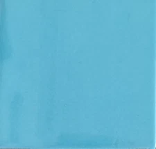 S#002) Mexican Tile sample Ceramic Handmade 4x4 inch, WASHED TURQUOISE