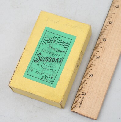Vintage Empty Graef & Schmidt Celebrated Scissors Box Germany 