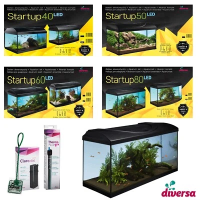 (ab 85,70€/Stk) Aquarium diversa Startup Set LED 40,50,60,80 Aquariumset