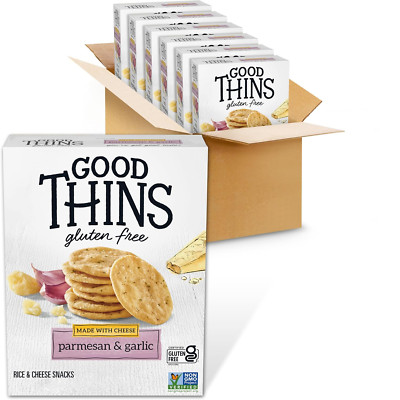 Parmesan & Garlic Rice & Cheese Snacks Gluten Free Crackers, Bulk Snack Crackers