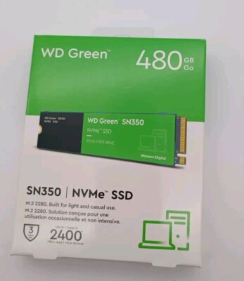 Western Digital WD Green SN350 NVMe SSD 480GB NVMe M.2 Interne SSD NEU OVP 