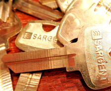 Keys SARGENT 6275 Brass Uncut Blank NOS Box  of 15