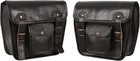 Handmade Leather Motorcycle Pannier Bag Motorcycle Storage Pouch Side Saddle Bag