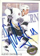 Alexei Zhitnik autographed Hockey Card (Los Angeles Kings) 1993 O-Pee-Chee #125