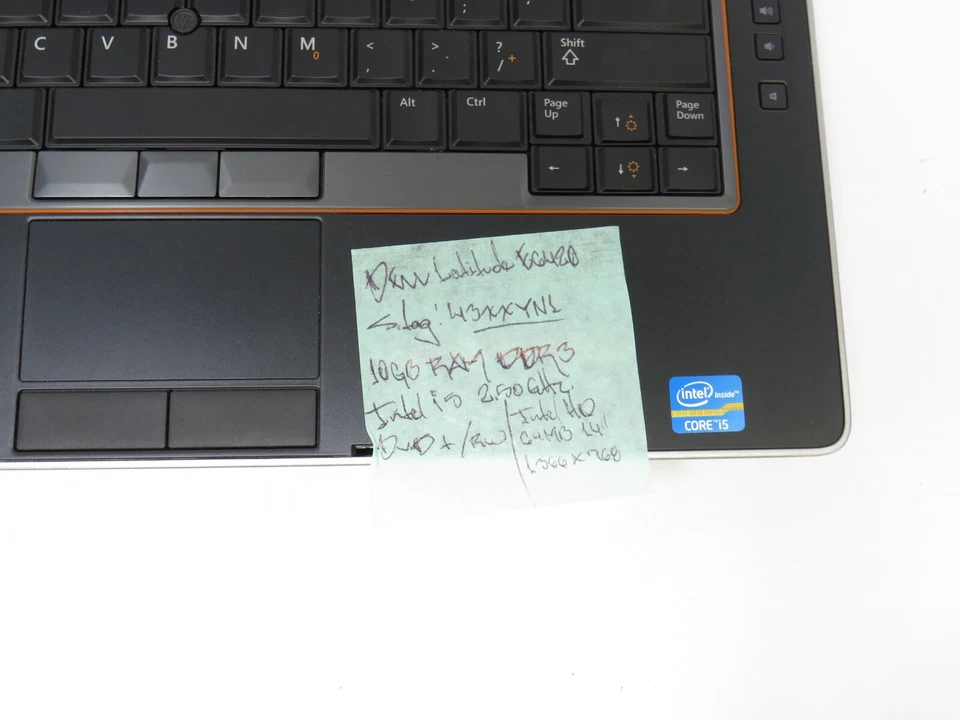 Dell Latitude E6420 S. Tag: 43XXYN1 10GB RAM Intel i5 2.5GHz Boots to BIOS AS IS - Image 4 of 4