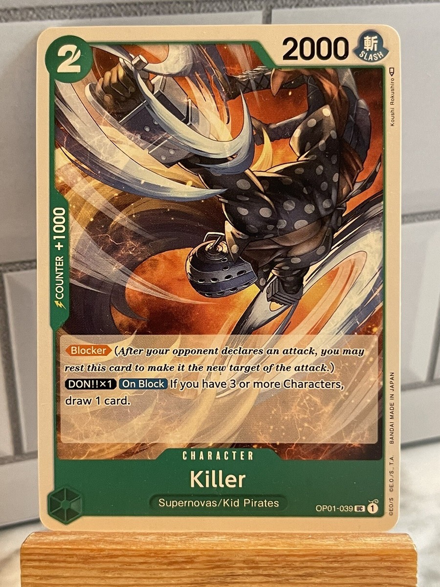 Killer - OP01-039- One Piece TCG - Romance Dawn - NM/M | eBay Killer - OP01-039- One Piece TCG - Romance Dawn - NM/M | eBay