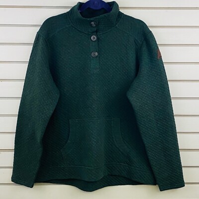 Womens XXL Avalanche Taka Quilted Jacket Hunter Green Pullover Front Pocket
