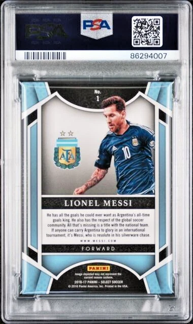 Lionel Messi 2016 Panini Select Few Mint PSA 9 - Imagen 2 de 2