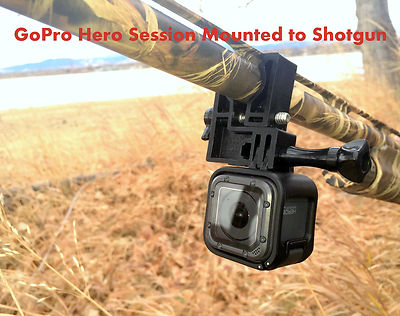GoPro Session 5 Hero 5 Shotgun Mount Works with Rifles & Scopes. Fits ...