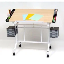 Studio Designs Pro Craft Station / White / Maple in UPS Box