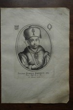 SULTAN ECHMET EMPERORS OF THE TURKS...Portrait. Original Engraving (1650).