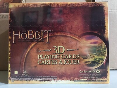 The Hobbit 3D Lenticular Playing Cards Deck in Collectible Tin x6 STORE DISPLAY