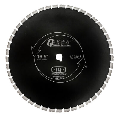 IQ Q-Drive Sägeblatt ø 420 mm Beton Ziegel weich Pflasterstein schwarz iQMS362i