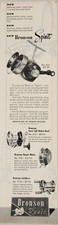 1954 Print Ad Bronson Fishing Reels Spinit,Coxe Salt Water,Royale Matic Michigan