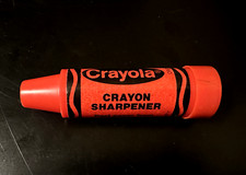 Vintage 1978 Red Crayola Crayon Sharpener by Binney Smith Made in USA